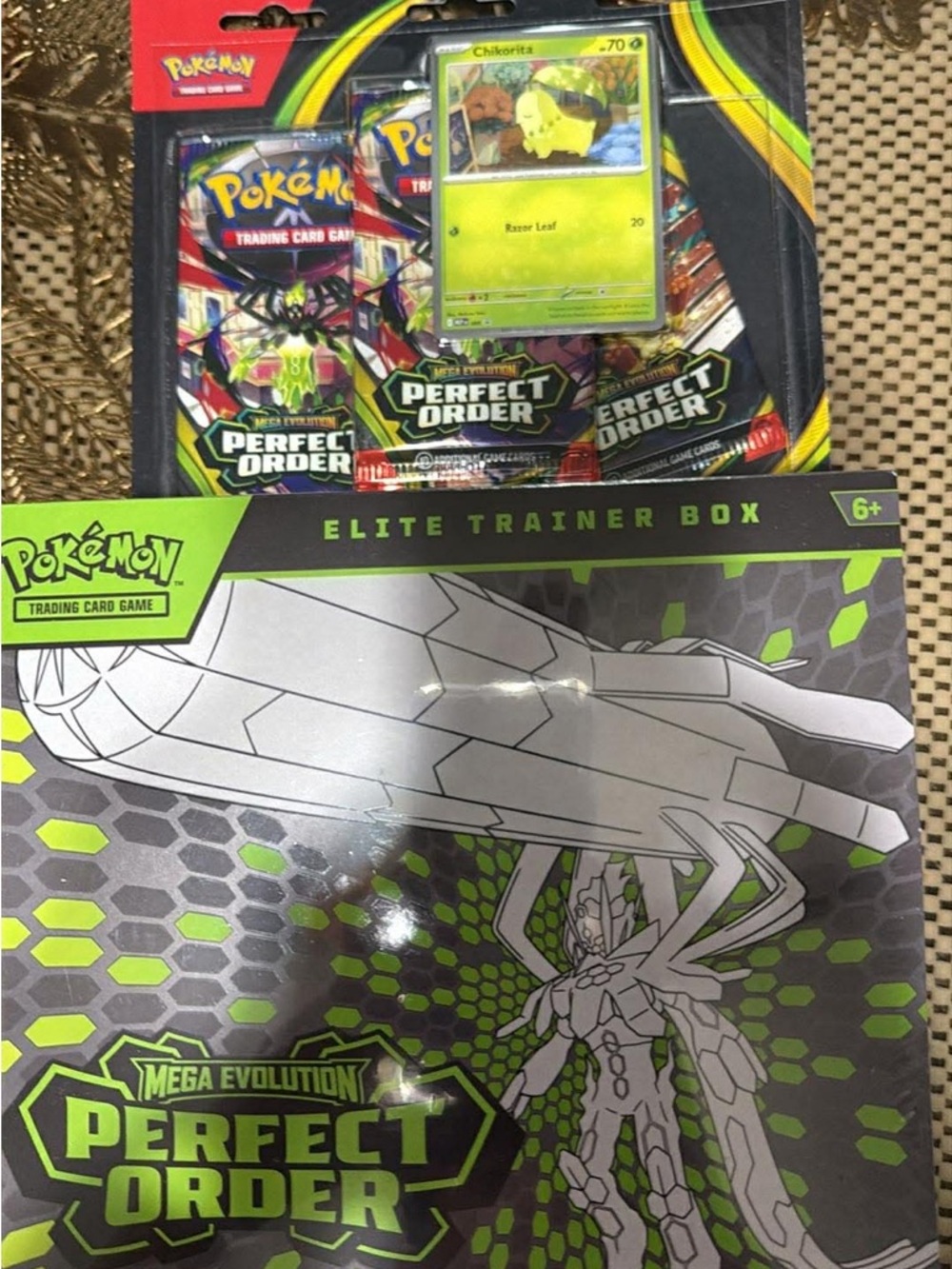 Pokemon Perfect Order Elite Trainer Box include 3 pack Blister